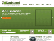 Tablet Screenshot of dodslandcreditunion.com